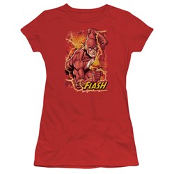 Justice League - Womens Flash Lightning T-Shirt