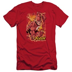Justice League - Mens Flash Lightning Slim Fit T-Shirt