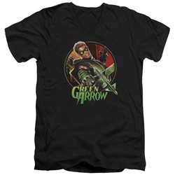 Justice League - Mens Sunset Archer V-Neck T-Shirt
