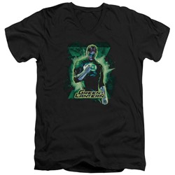 Justice League - Mens Gl Brooding V-Neck T-Shirt