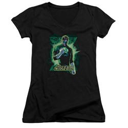 Justice League - Womens Gl Brooding V-Neck T-Shirt