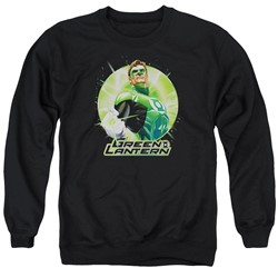 Justice League - Mens Green Static Sweater