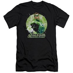 Justice League - Mens Green Static Slim Fit T-Shirt