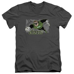 Justice League - Mens Space Cop V-Neck T-Shirt