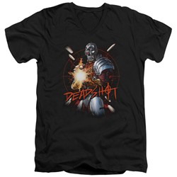 Justice League - Mens Deadshot V-Neck T-Shirt