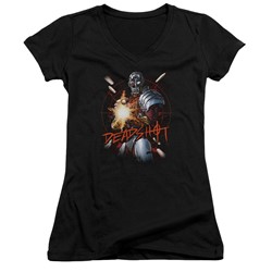 Justice League - Womens Deadshot V-Neck T-Shirt