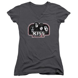 Kiss - Womens Throwback V-Neck T-Shirt