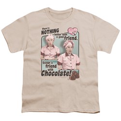 I Love Lucy - Big Boys Friends & Chocolate T-Shirt