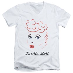 Lucille Ball - Mens Drawing V-Neck T-Shirt