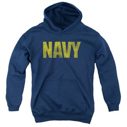 Navy - Youth Logo Pullover Hoodie