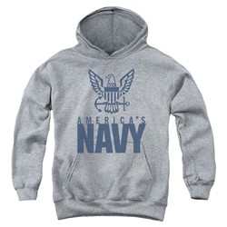 Navy - Youth Eagle Logo Pullover Hoodie