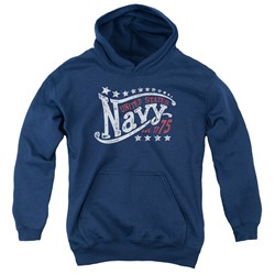 Navy - Youth Stars Pullover Hoodie