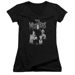 Munsters - Womens Family Portrait V-Neck T-Shirt