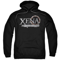 Xena: Warrior Princess - Mens Battered Logo Pullover Hoodie