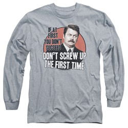 Parks & Recreation - Mens Don't Screw Up Long Sleeve T-Shirt