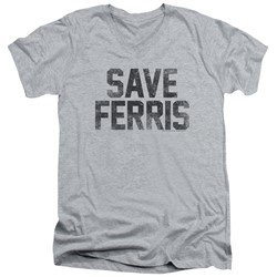 Ferris Buellers Day Off - Mens Save Ferris V-Neck T-Shirt