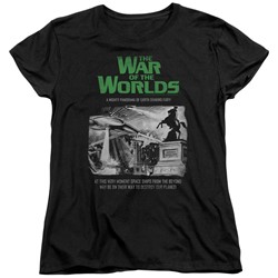 War Of The Worlds - Womens Attack People Poster T-Shirt