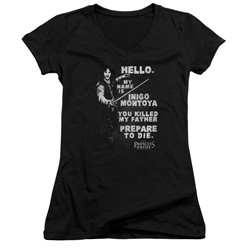 Princess Bride - Womens Hello Again V-Neck T-Shirt