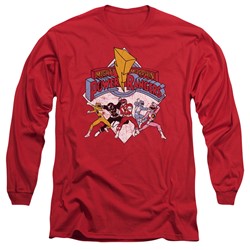 Power Rangers - Mens Retro Rangers Long Sleeve T-Shirt