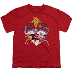 Power Rangers - Big Boys Retro Rangers T-Shirt