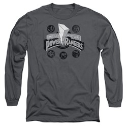 Power Rangers - Mens Power Coins Long Sleeve T-Shirt