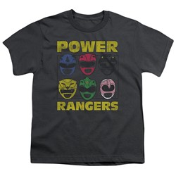 Power Rangers - Big Boys Ranger Heads T-Shirt