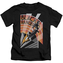 Power Rangers - Little Boys Black Ranger Deco T-Shirt