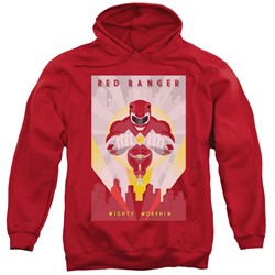 Power Rangers - Mens Red Deco Pullover Hoodie