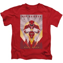 Power Rangers - Little Boys Red Deco T-Shirt