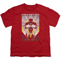 Power Rangers - Big Boys Red Deco T-Shirt