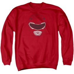 Power Rangers - Mens Red Ranger Mask Sweater
