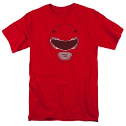 Power Rangers - Mens Red Ranger Mask T-Shirt