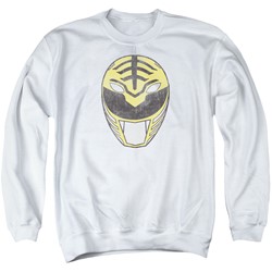 Power Rangers - Mens White Ranger Mask Sweater