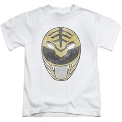 Power Rangers - Little Boys White Ranger Mask T-Shirt