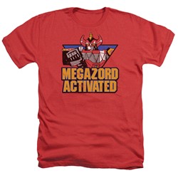 Power Rangers - Mens Megazord Activated Heather T-Shirt