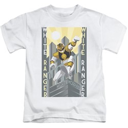 Power Rangers - Little Boys White Ranger Deco T-Shirt