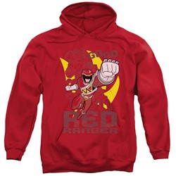 Power Rangers - Mens Go Red Pullover Hoodie