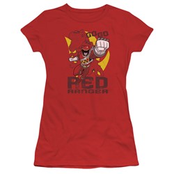 Power Rangers - Womens Go Red T-Shirt