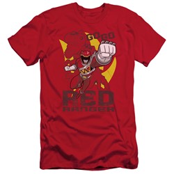 Power Rangers - Mens Go Red Slim Fit T-Shirt