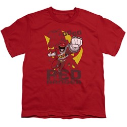 Power Rangers - Big Boys Go Red T-Shirt