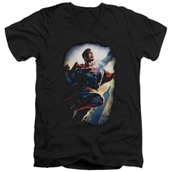 Superman - Mens Ck Superstar V-Neck T-Shirt