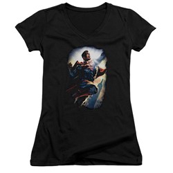 Superman - Womens Ck Superstar V-Neck T-Shirt