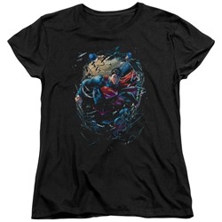 Superman - Womens Breaking Space T-Shirt