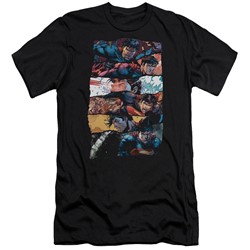 Superman - Mens Torn Collage Slim Fit T-Shirt