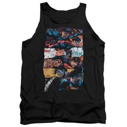 Superman - Mens Torn Collage Tank Top