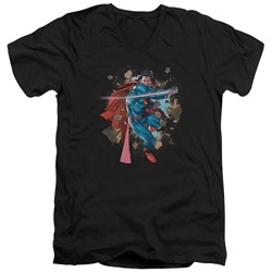 Superman - Mens Rock Breaker V-Neck T-Shirt