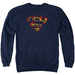 Superman - Mens Super Distressed Sweater
