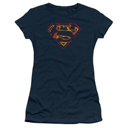 Superman - Womens Super Distressed T-Shirt