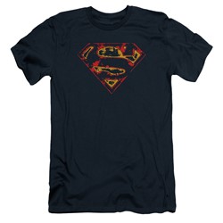 Superman - Mens Super Distressed Slim Fit T-Shirt