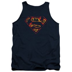 Superman - Mens Super Distressed Tank Top